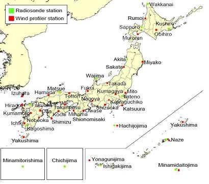 일본 기상청의 상층풍 관측망
