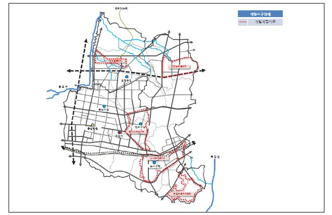 그림 5.7 도시개발사업도