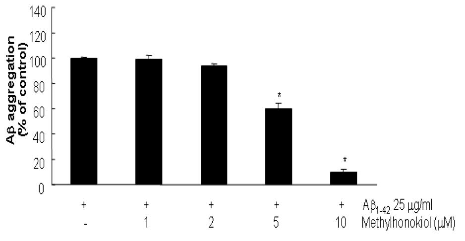 BL153-AS의 Aβ aggregation 형성 억제 효과