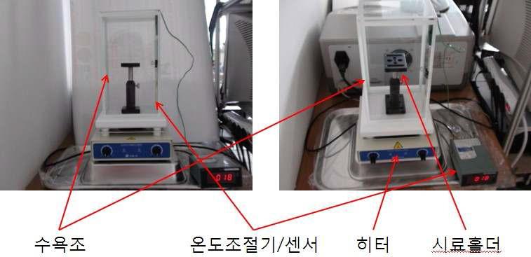 시료 챔버 및 온도조절기.