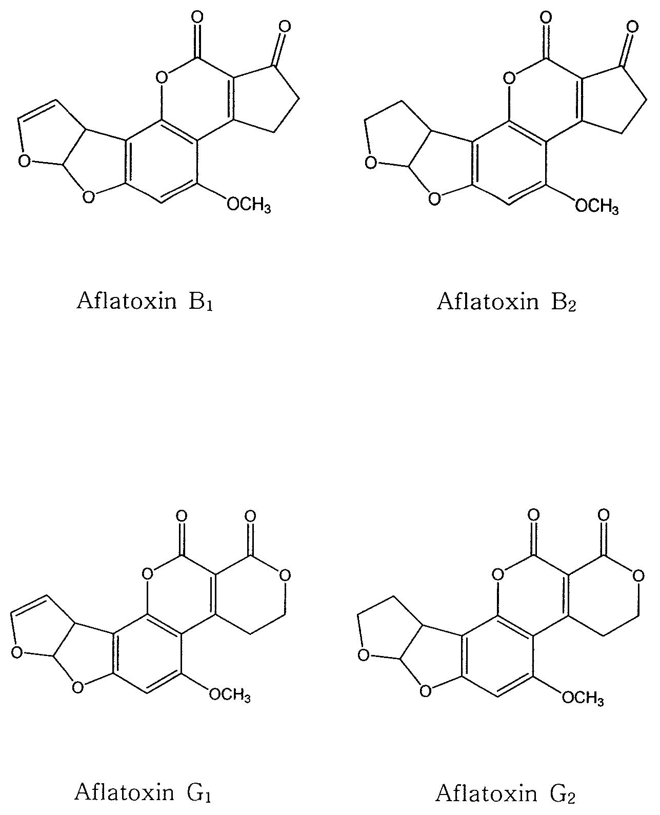 Structures of aflatoxins.