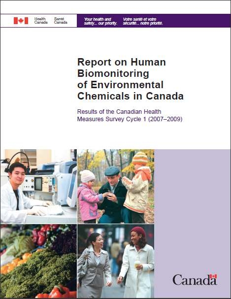그림 6. Report on human biomonitoring of environmental chemicals in Canada(2010)