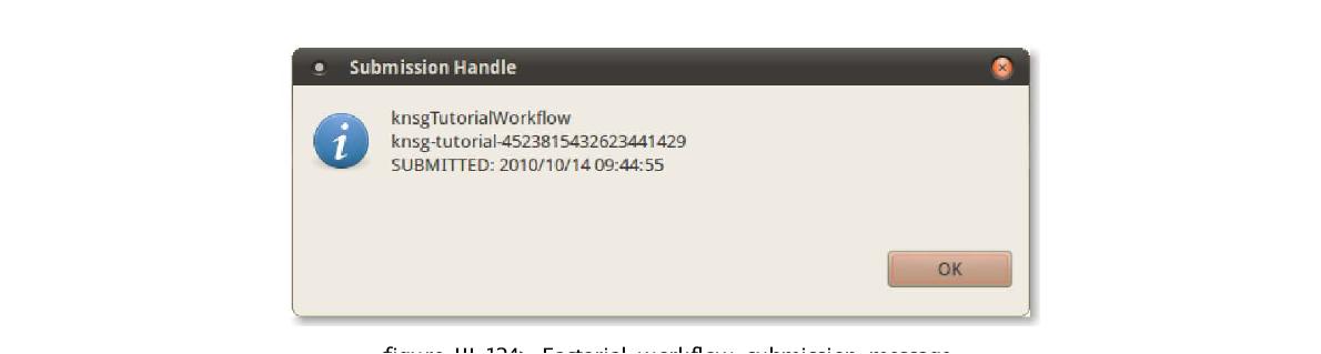 Factorial workflow submission message