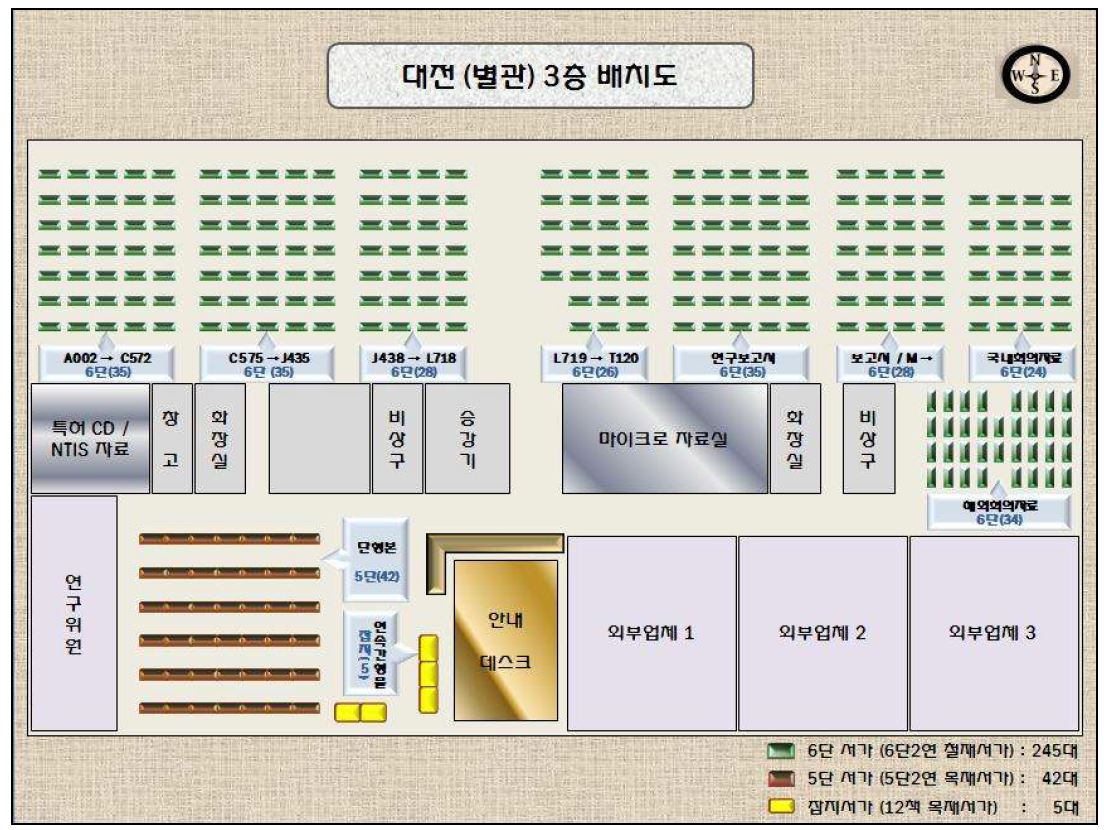 Floor plan for Stacks in Daejeon 3th floor