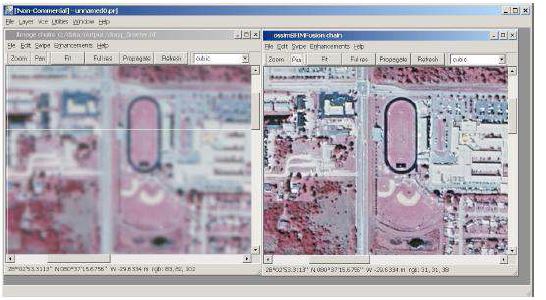 Figure 3-1-4 Example of Ossim Fusion