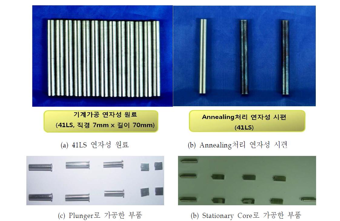 자성 SUS인 Plunger 및 Stationary Core