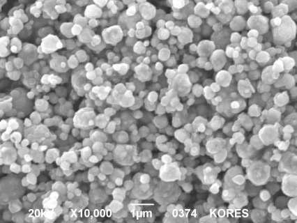 SEM Images of prepared Cobalt particles under conditions