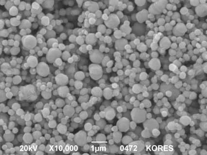 SEM Images of prepared Nickel particles under conditions