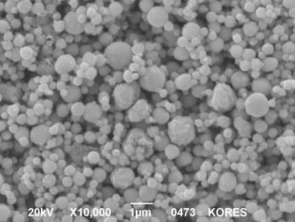 SEM Images of prepared Nickel particles under conditions