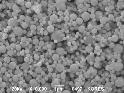 SEM Images of prepared Nickel particles under conditions