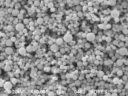 SEM Images of prepared Nickel particles under conditions