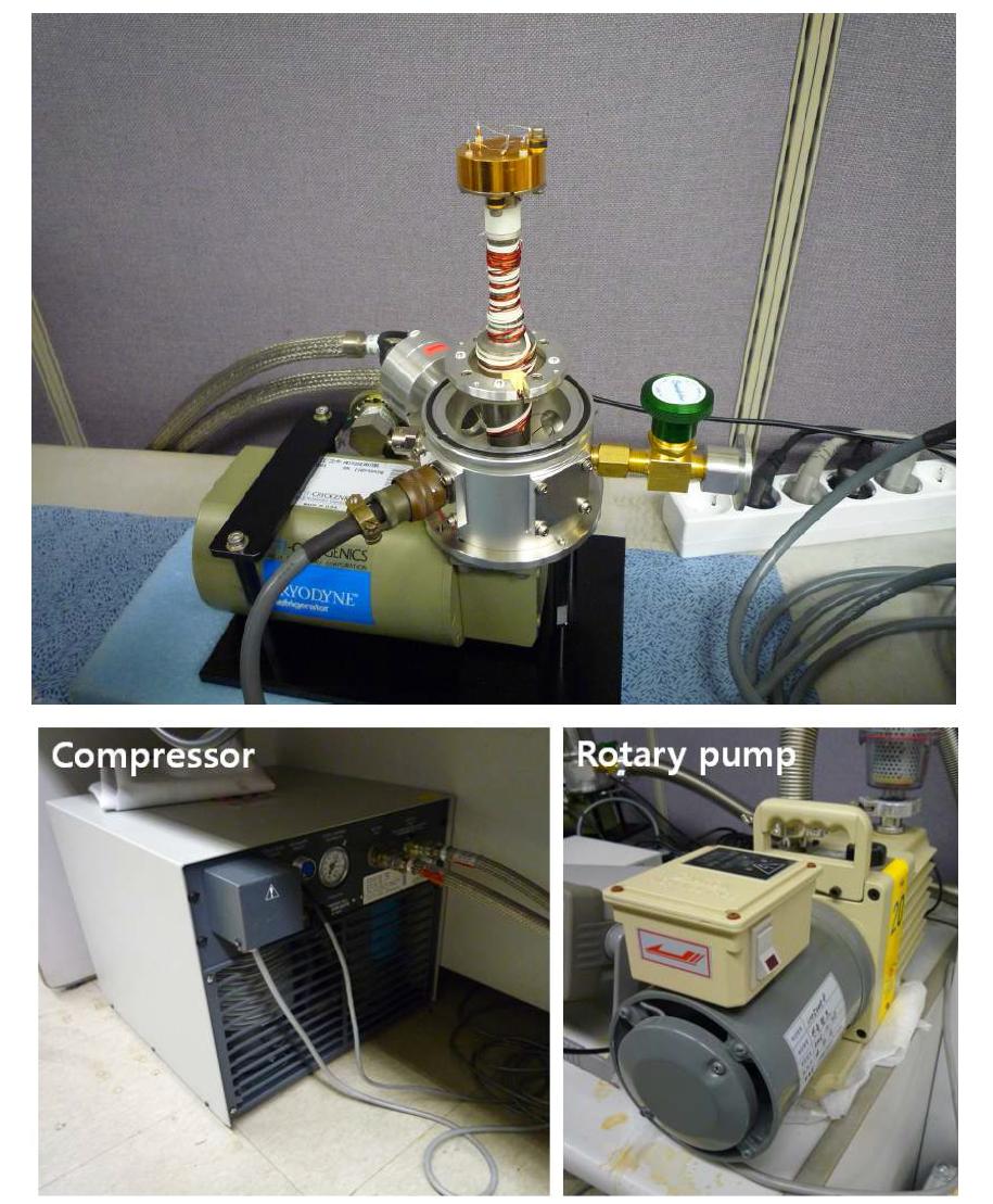 제작된 Residual Resistivity Ratio (RRR) 시스템