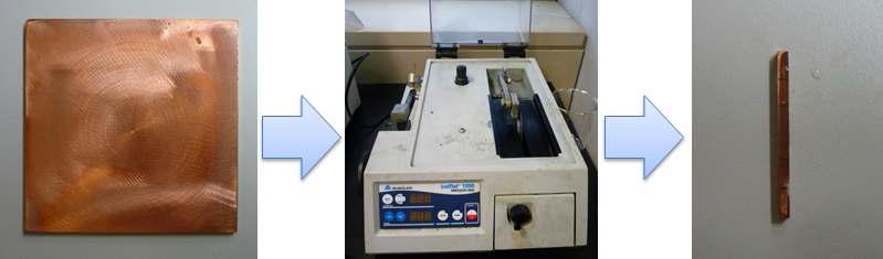 Cu 시편 제작과정