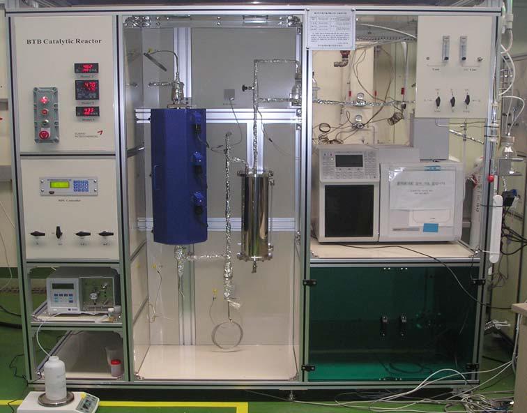 탈수소/산화탈수소화 반응용 소형 bench scale 반응장치.