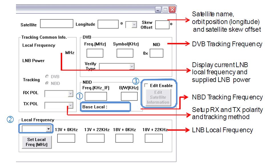 그림 3.4.41 Set Satellite Information