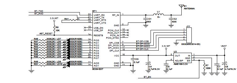Bluetooth 회로도