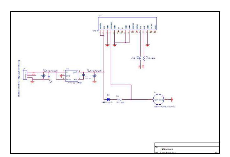 GPS 모듈의 회로도