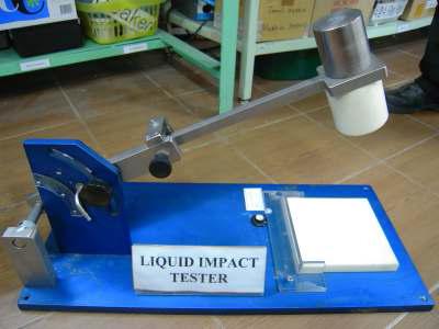 Liquid impact tester