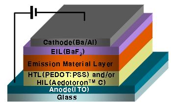 PLED 소자의 구조
