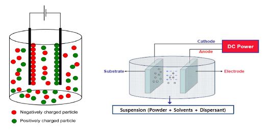 그림 2-8. Schematics of Electrophoretic Deposition System