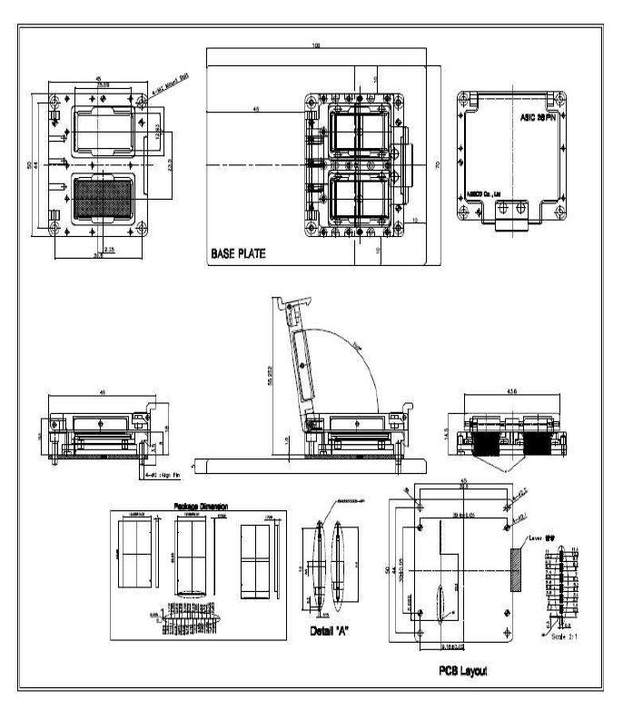 CdTe hybrid module용 Test Jig 도면