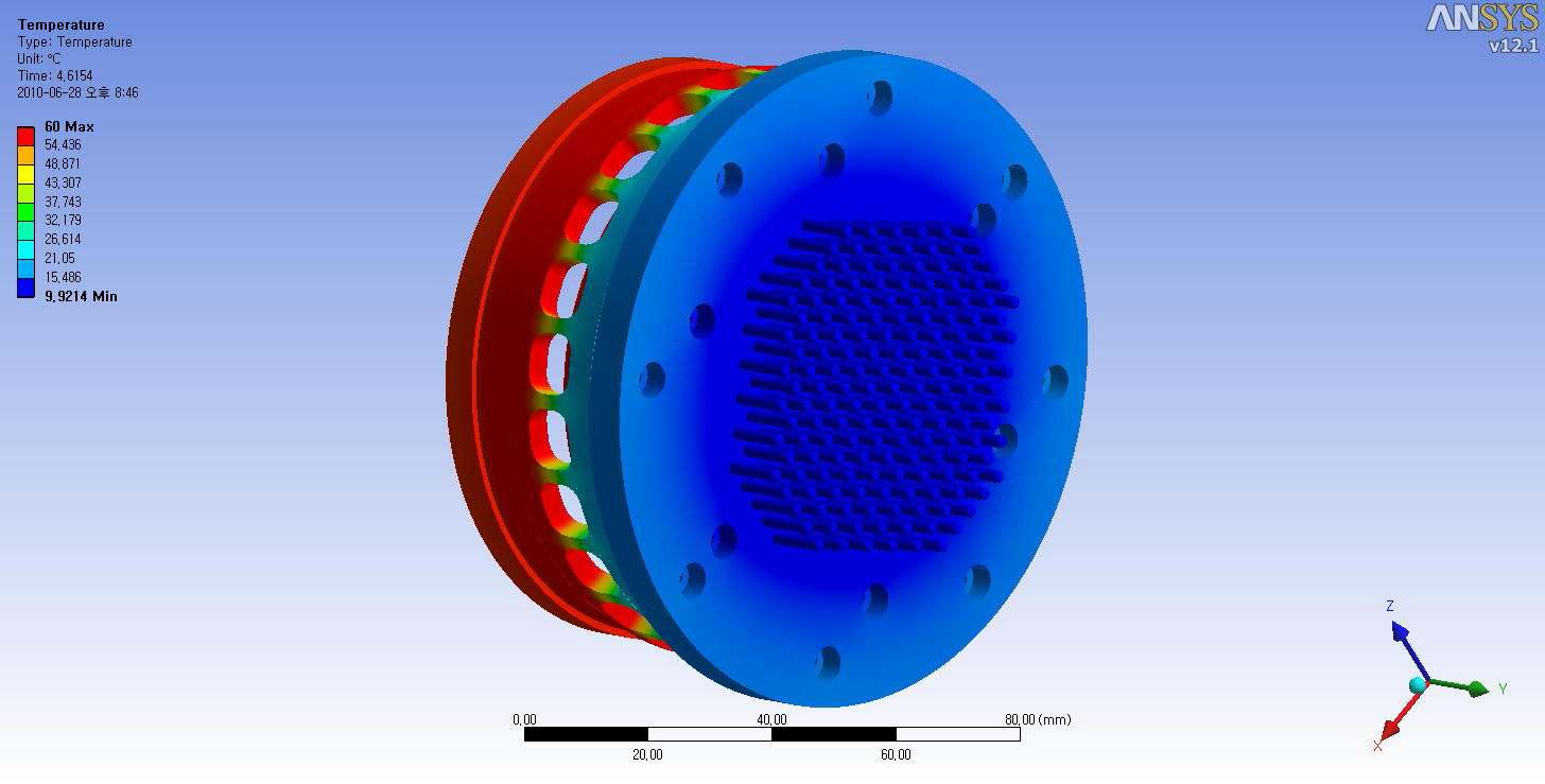 Heat transfer analysis of blackbody structure