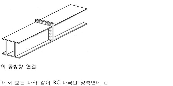 더블 H-형 거더의 종방향 연결