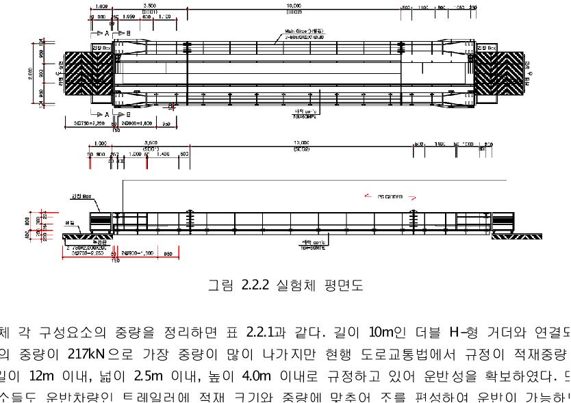 실험체 평면도