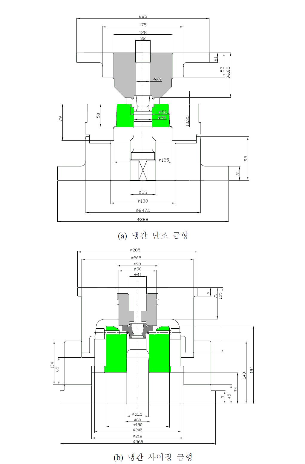 시뮬레이션 적용한 금형도