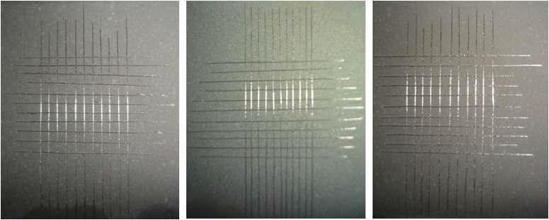 본 사업의 Scotch tape test 시험결과