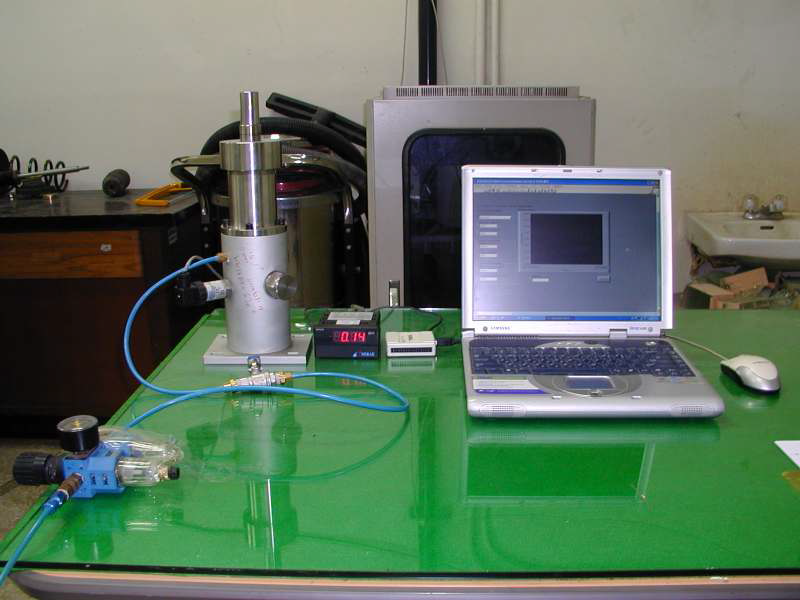 Photograph of an experimental setup