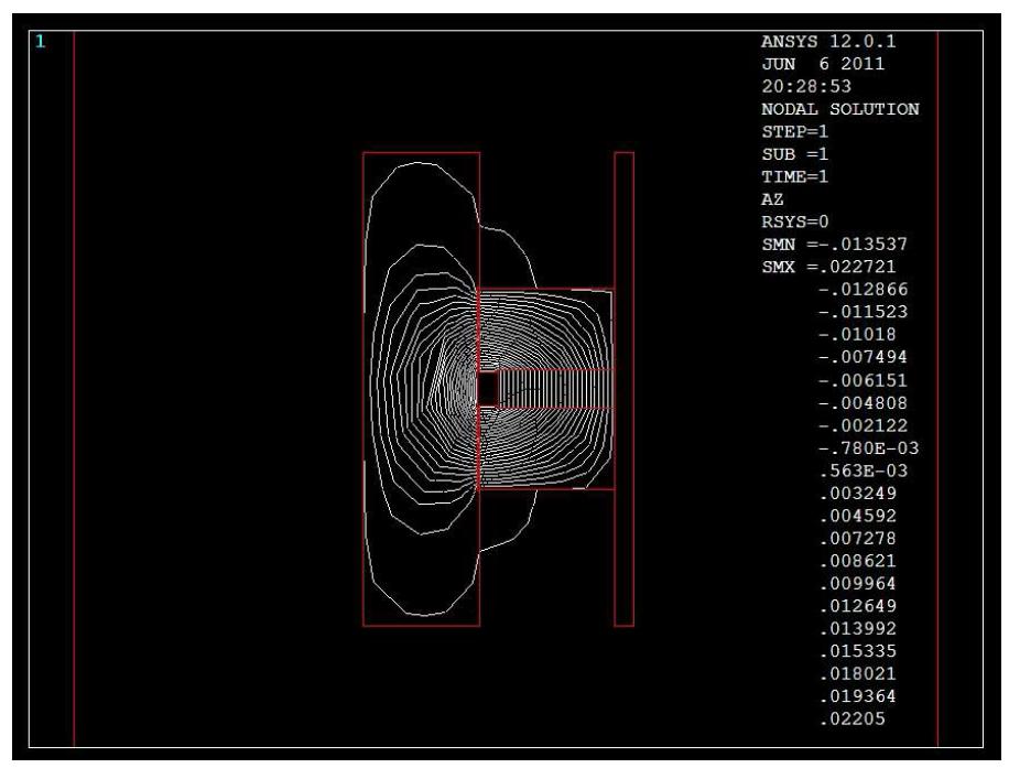 Magnetic flux line of φ150 magnetic seal