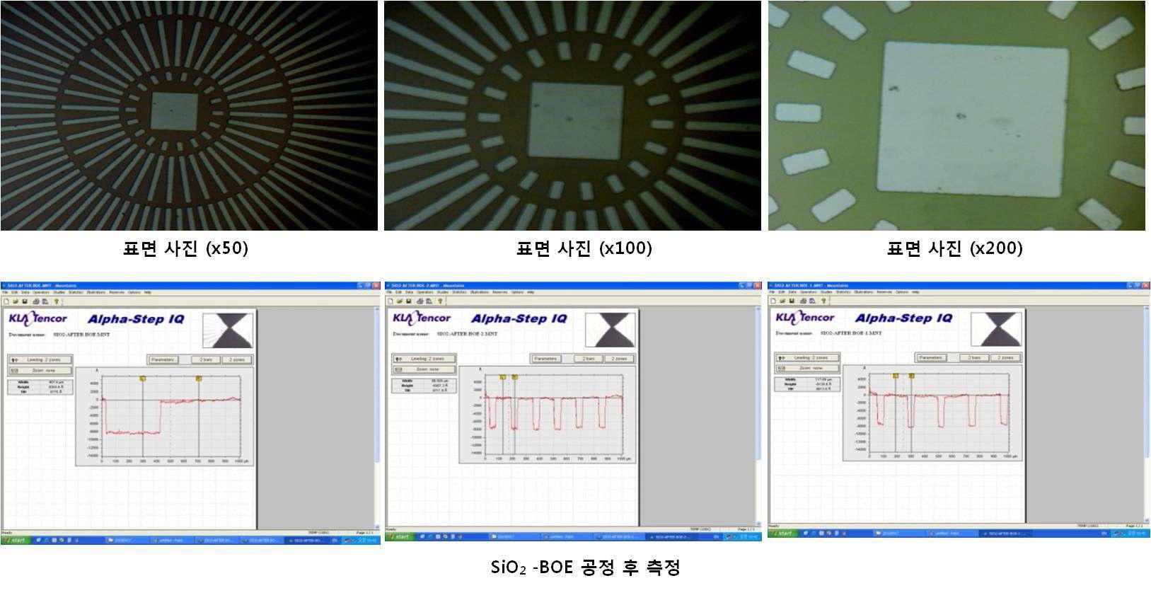 균일한 플라즈마 식각 특성 분석을 위한 샘플.