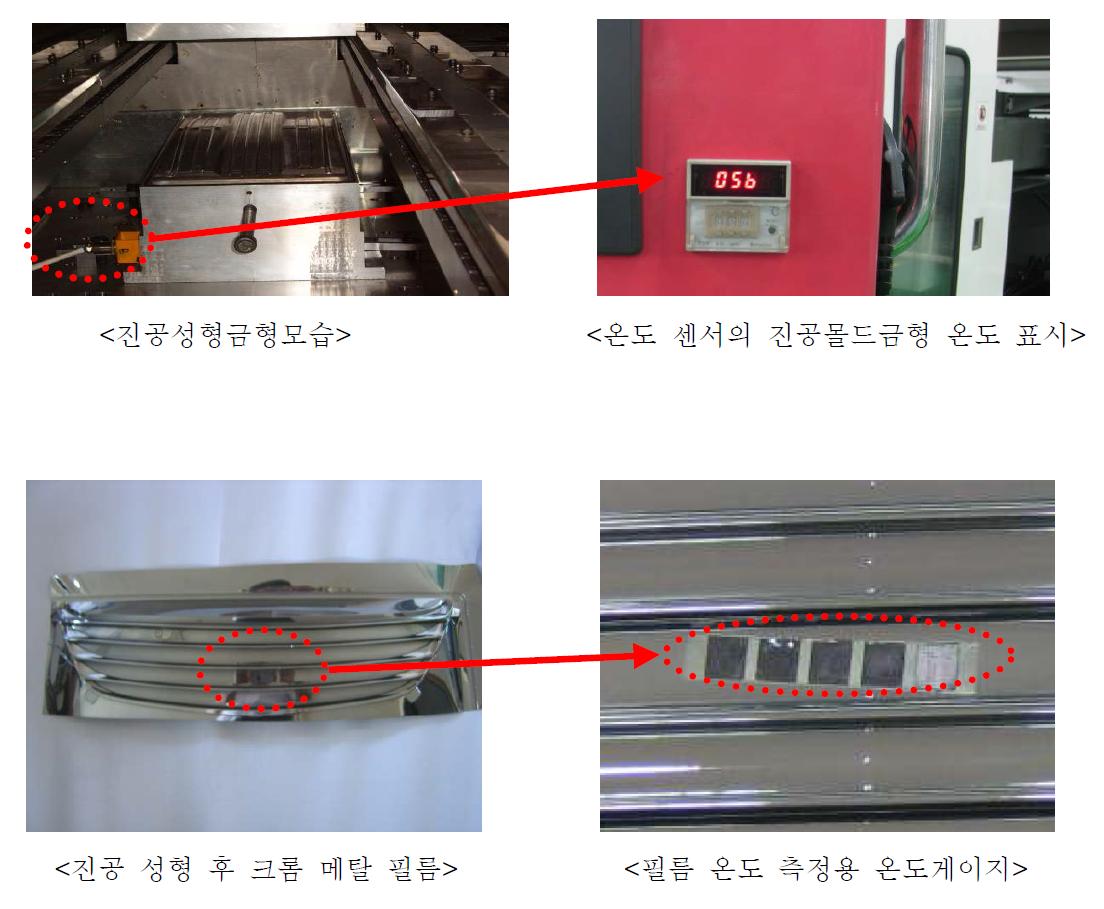 압,진공 성형작업 공정