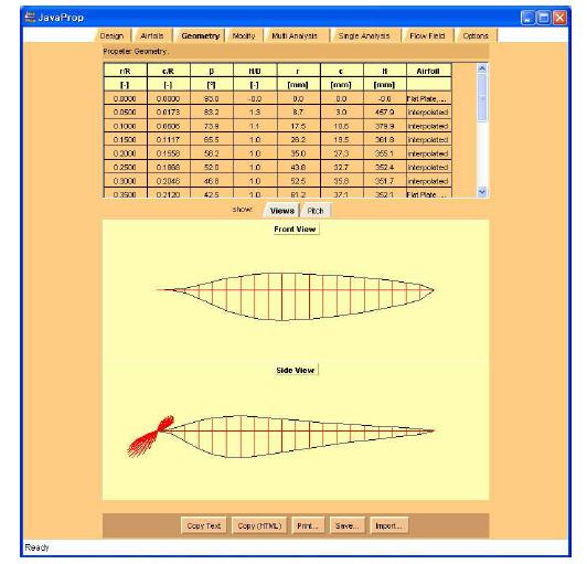 JAVA PROP Geometry Sheet(Propeller Shape)