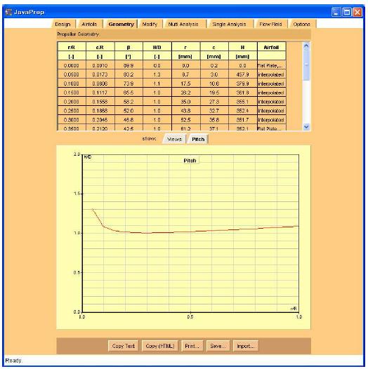 JAVA PROP Geometry Sheet(Propeller Pitch)