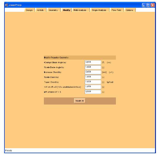 JAVA PROP Geometry Sheet(Propeller Pitch)