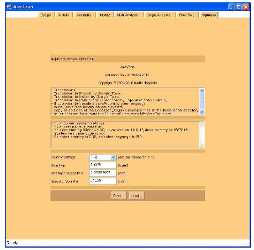 JAVA PROP Option Sheet