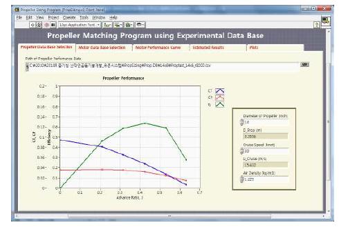 프로펠러 성능 데이터 읽어오기