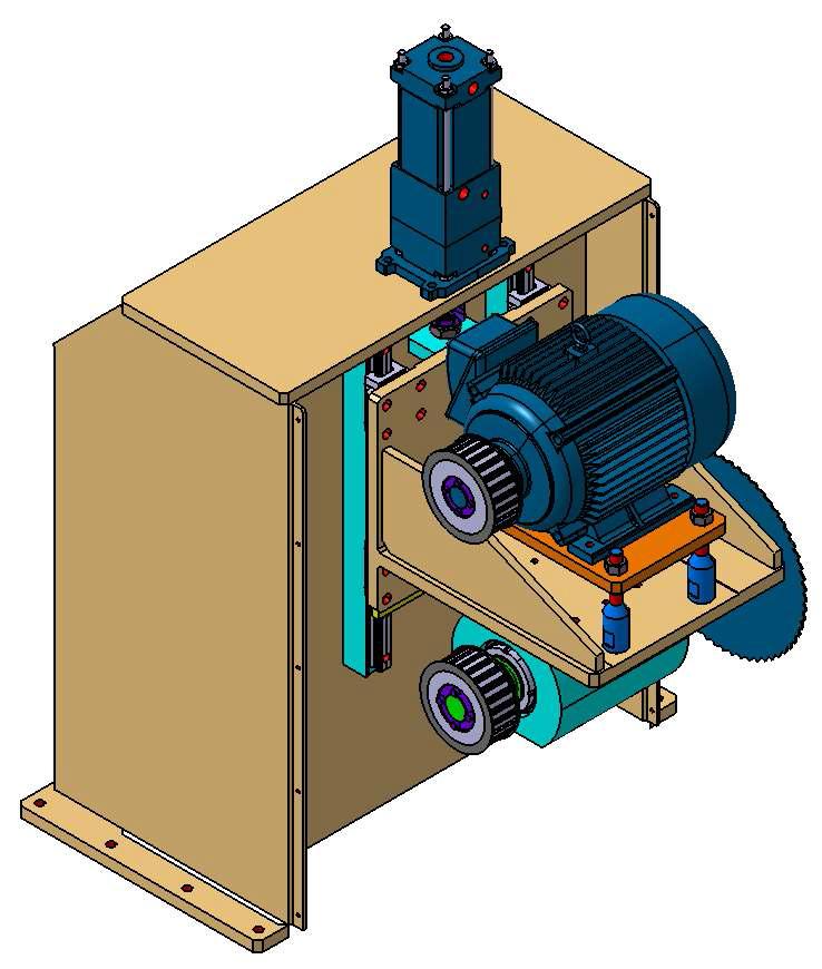 스핀들 유닛 CAD 모델