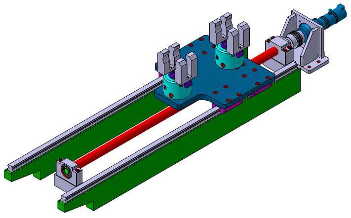 파이프 이송유닛 CAD 모델