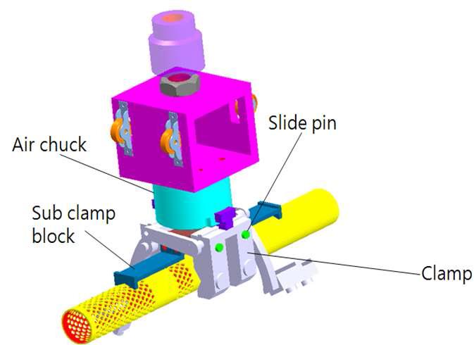 클램프 유닛 CAD 모델