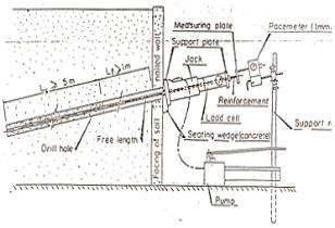 Pull-Out Test set up for a nail