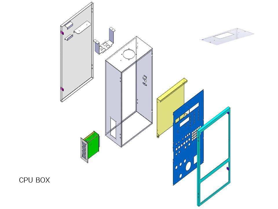 개발 제품의 CPU Control Box 설계도