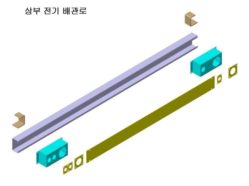 개발 제품의 상부 전기배선로 설계도