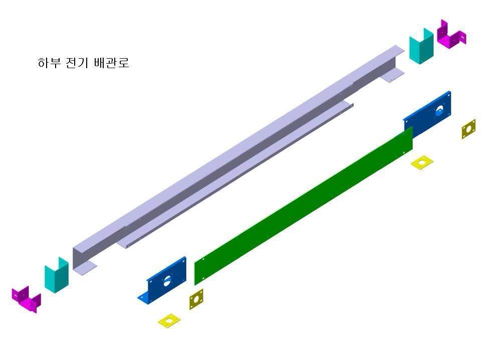 개발 제품의 하부 전기배선로 설계도