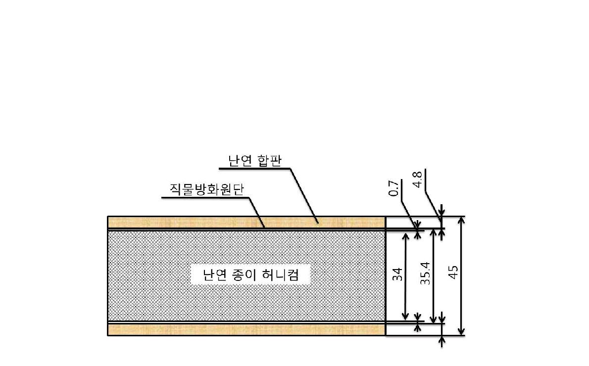 조건 S-3 시험편의 단면도