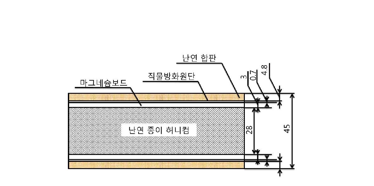 조건 S-4 시험편의 단면도