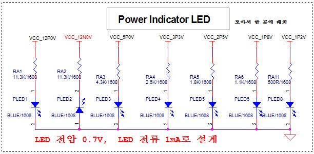 전원 Indicator LED 회로