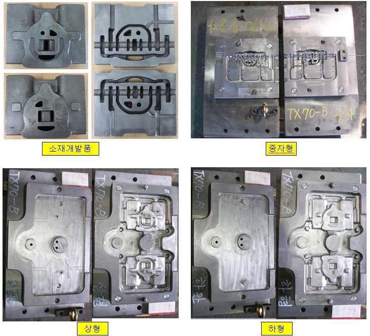 TX-70 B BLOCK (LIFT)의 제작된 금형 및 개발품 사진